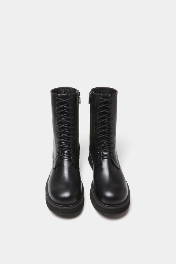 JUJUVI - 부츠/워커 - Rodni Platform Walker Boots / Black [로드니 플랫폼 워커 부츠 / 블랙] 4CM