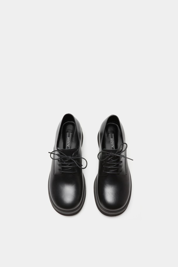 JUJUVI - 로퍼 - Derby platform shoes / black [더비 플랫폼 슈즈 / 블랙] 4CM