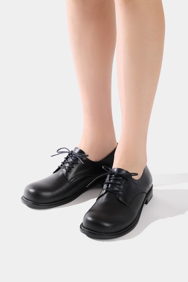 JUJUVI - 로퍼 - Derby shoes / black [더비 슈즈 / 블랙] 2.5CM