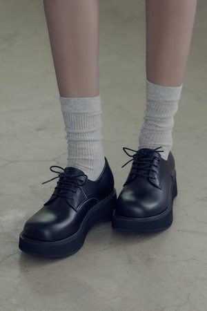 Derby platform shoes / black [더비 플랫폼 슈즈 / 블랙] 4CM