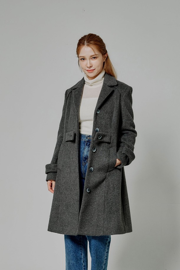 BELLEMA - 코트 - wool flared long coat