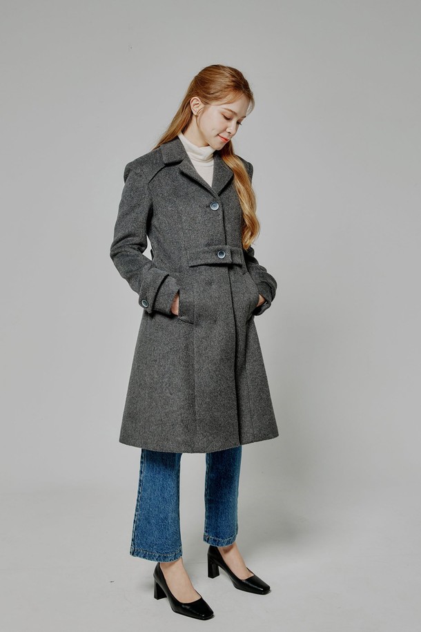 BELLEMA - 코트 - wool flared long coat