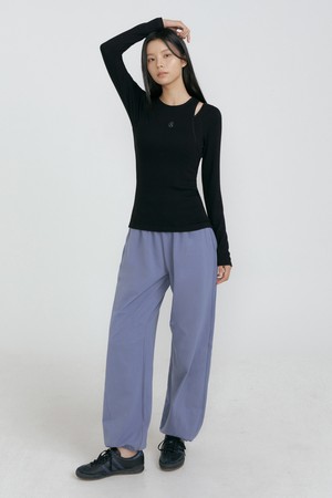 반다 라인컷 다트 팬츠