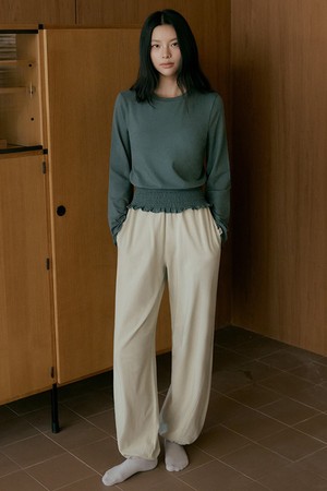 반다 라인컷 다트 팬츠