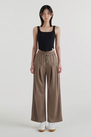 뉴 소프티 와이드 핀턱 팬츠