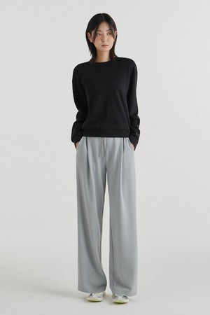 올데이무브 스트링 세미 와이드 팬츠