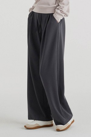 올데이무브 스트링 세미 와이드 팬츠