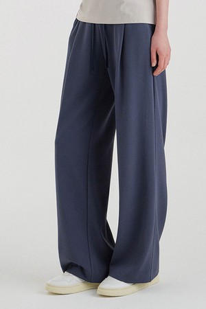 올데이무브 스트링 세미 와이드 팬츠