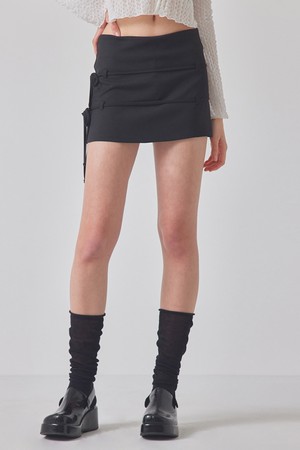 DOUBLE-STRAP MINI SKIRT_T416BT704