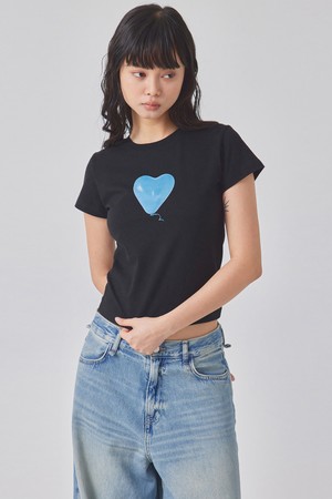 HEART-SHAPED BALOON-PRINTED T-SHIRT_T416TP103