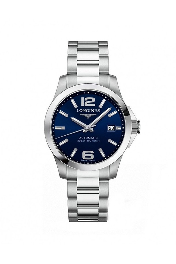 LONGINES - 시계 - 론진 L3.776.4.99.6 콘퀘스트 남성 메탈 오토매틱 39mm