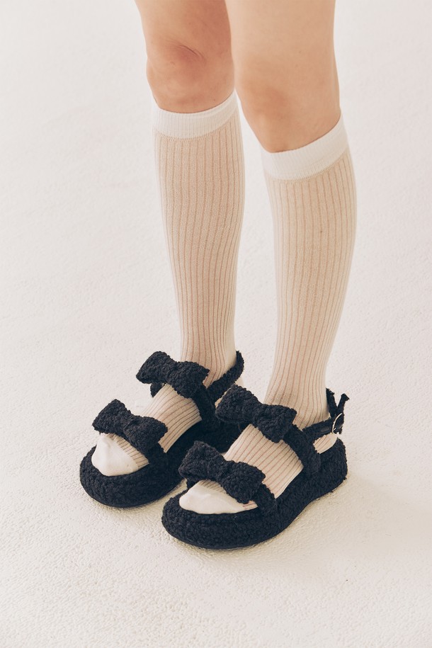 ETELIN - 샌들 - Piona Fur Platform Sandals 피오나 퍼 플랫폼 샌들