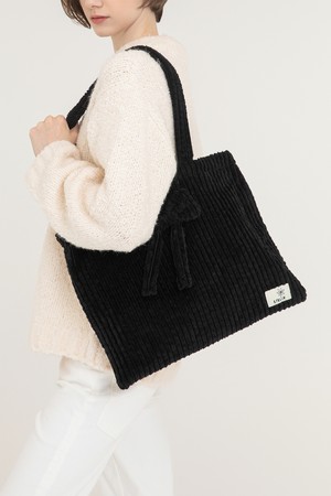 Lapin Corduroy Ribbon Bag 라팡 코듀로이 리본 에코백