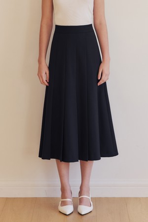 체르니 플리츠 스커트 / 네이비