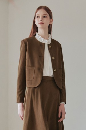 엠버 스웨이드 자켓 / 브라운