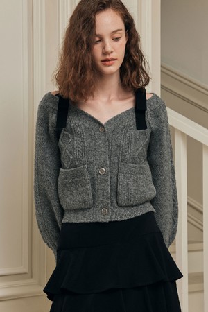 [2컬러] 프렌치 리본 가디건