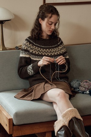 [2컬러] 노르딕 울 스웨터