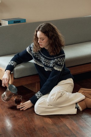 [2컬러] 노르딕 울 스웨터