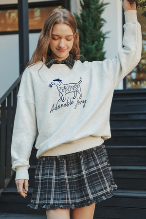 플라워 제리 맨투맨 / 오트밀