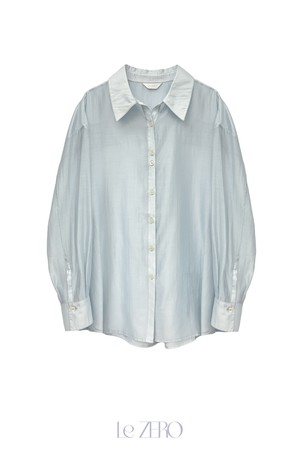 [2컬러] 르제로 시어 루즈핏 셔츠