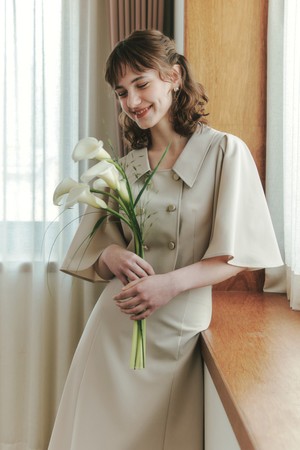 머메이드 케이프 자켓 / 베이지