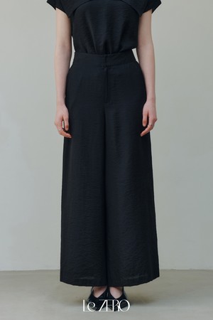 르제로 플로웨어 와이드 팬츠 / 블랙