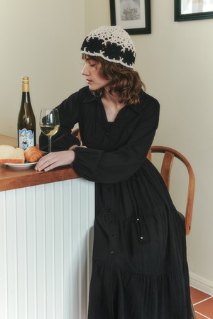 [2컬러] 롱 소프트 셔츠 원피스