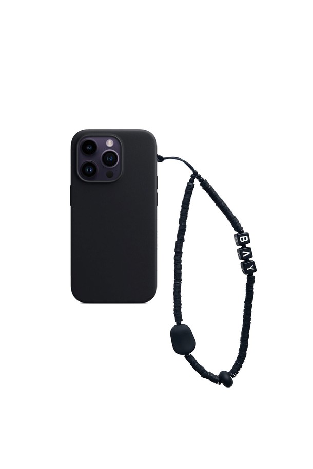 BICE ACHIEVE YOUTH - 키링/참 - BAY PHONE STRAP BLACK