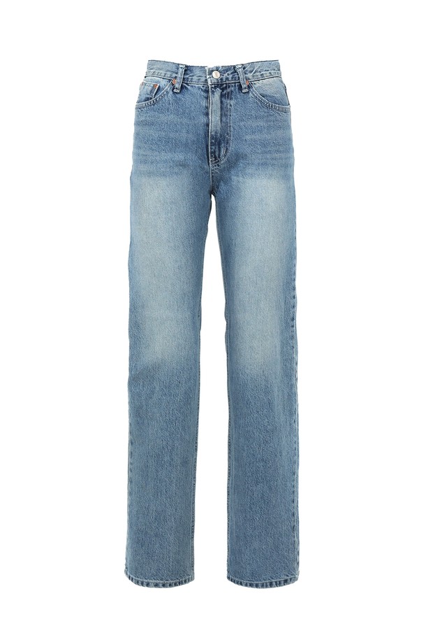 BICE ACHIEVE YOUTH - 데님 - USA HIGH RISE STRAIGHT JEANS LIGHT BLUE