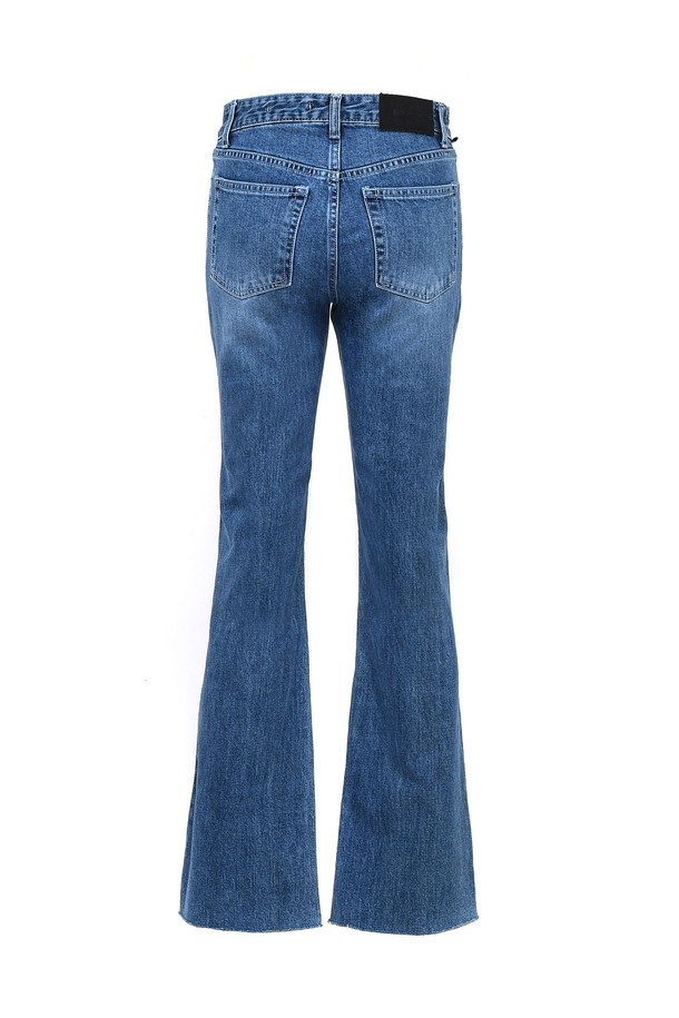 BICE ACHIEVE YOUTH - 데님 - USA HIGH RISE BOOTS CUT JEANS BLUE