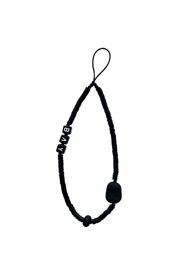 BICE ACHIEVE YOUTH - 키링/참 - BAY PHONE STRAP BLACK