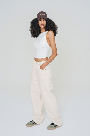 ORGANIC COTTON WORK JEANS ECRU