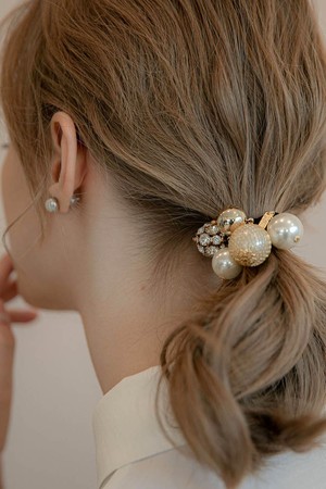 매쉬 크리스탈 진주 포니테일 LFPT0252