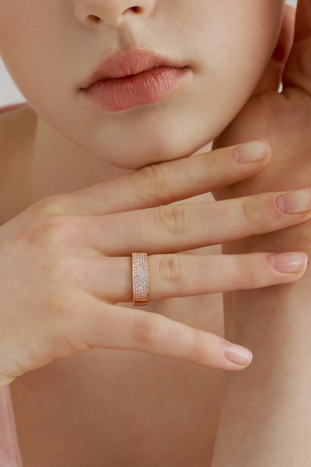 Jean Paul Clarisse - 반지 - [SILVER] 리치 큐빅 반지 JS-25-005R