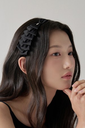 레이어드 리본 헤어밴드 JP-25-085HB