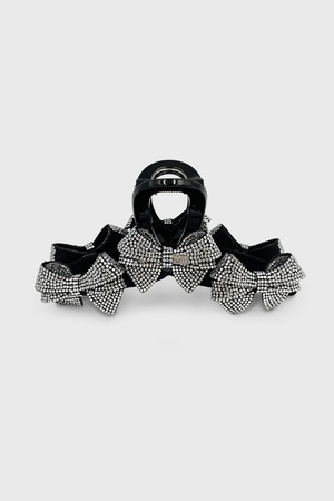 스모키 크리스탈 리본 집게핀 JP-25-101CC