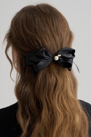 메릴 진주 리본 자동핀 JP-25-110AB