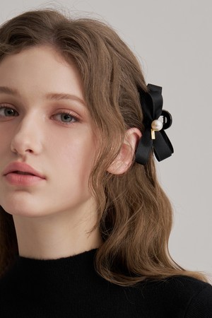 메릴 진주 리본 미니 집게핀 JP-25-111CC