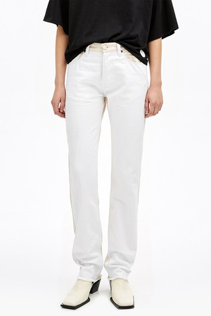 [21SS] 빔바이롤라 투톤 스트레이트 데님 팬츠 B215AWN002WHA