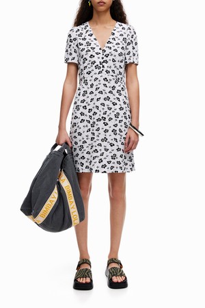 [22SS] 빔바이롤라 아이보리 포피 프린트 드레스 B225AWO006IVB