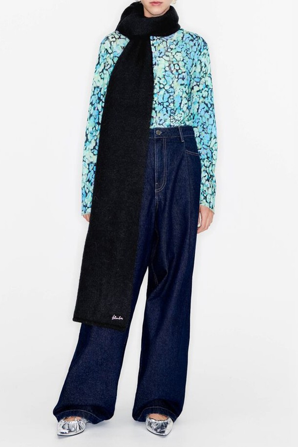 BIMBA Y LOLA - 스카프/머플러 - [23FW] 빔바이롤라 블랙 알파카 머플러 B236AII003BKF