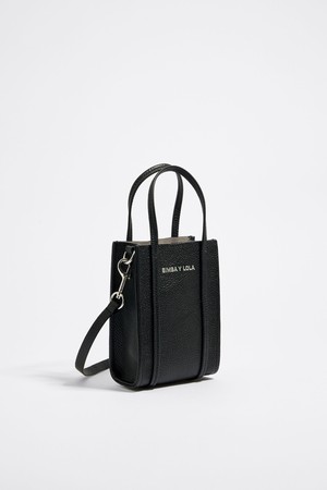 [23FW] 빔바이롤라 블랙 레더 크로스바디 백 (XS) B236AIB001BKF