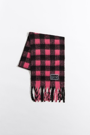 [23FW] 빔바이롤라 핑크 체크 머플러 B236AII017PKF