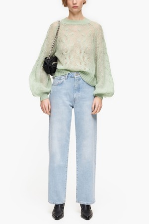 [23SS] 라이트 블루 스트레이트 크랍 데님 팬츠 B235JWN003BLA