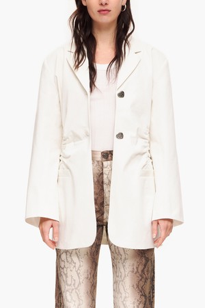 [23SS] 빔바이롤라 아이보리 개더링 코튼 자켓 B235JWJ003IVA