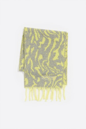 [24FW] 빔바이롤라 엘로우 레오파드 머플러 B246AII009YEF