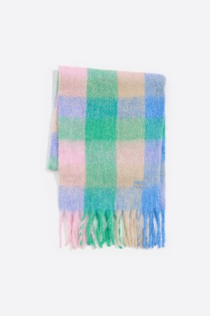 [24FW] 빔바이롤라  컬러 멀티 체크 머플러 B246AII011BLF