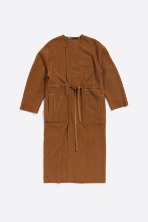 [24FW] 빔바이롤라 카멜 노카라 빈티지 울 니트 코트 B246AWY003CAB