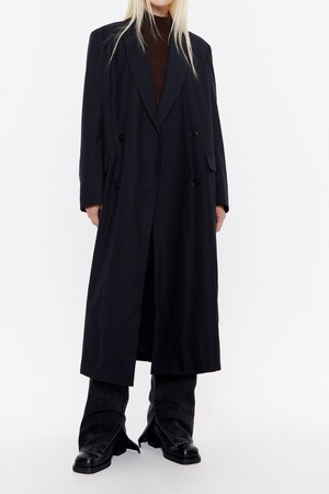 [24FW] 빔바이롤라 블랙 울 더블브레스트 코트 B246AWC001BKB