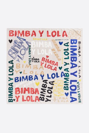 [24FW] 화이트 로고 프린트 스카프 B246AIF011WHF